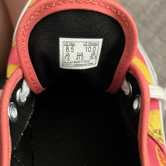 Vans Pink Taco Lace Up Shoes Size W10/M8.5 - Picture 4 of 4